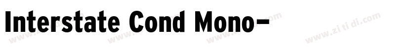 Interstate Cond Mono字体转换